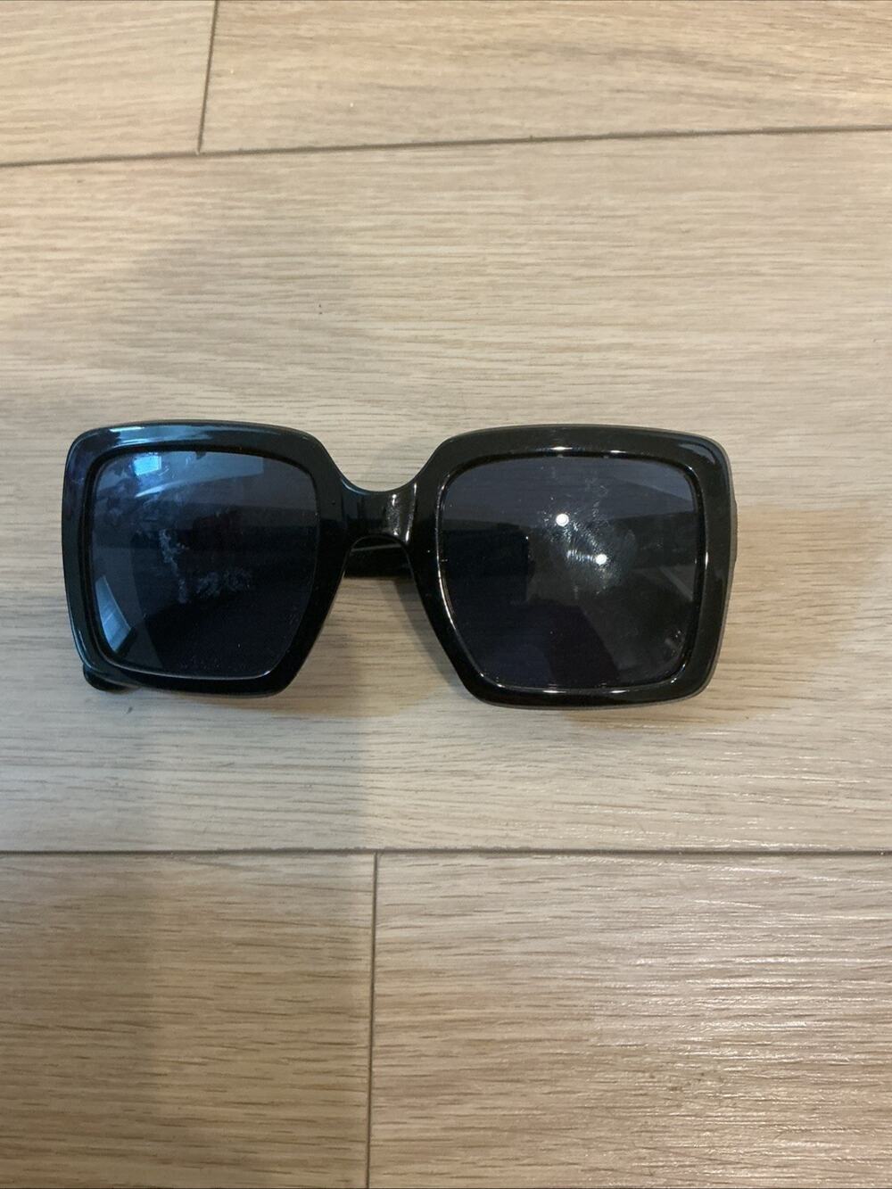 BCBGeneration BG1022 Black Rectangle Womens Sunglasses